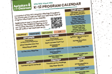 A snapshot of the AITC-SK Program Calendar